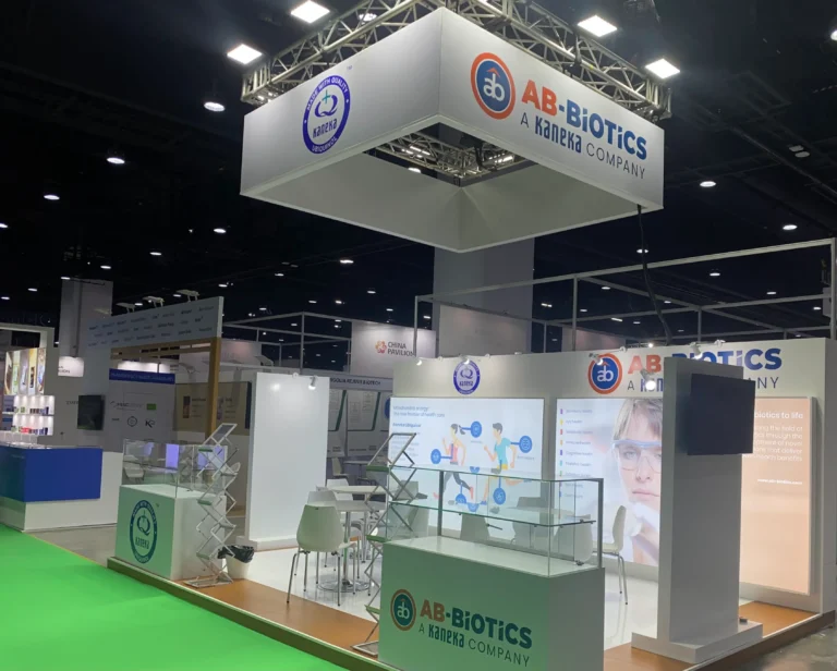 AB Biotic at Vitafood Thailand — Exhibition. Exhibition stand from the Koncept Image portfolio.