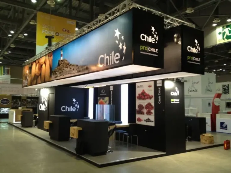 Chile Pavilion — Food & Hotel, Korea. Exhibition stand from the Koncept Image portfolio.
