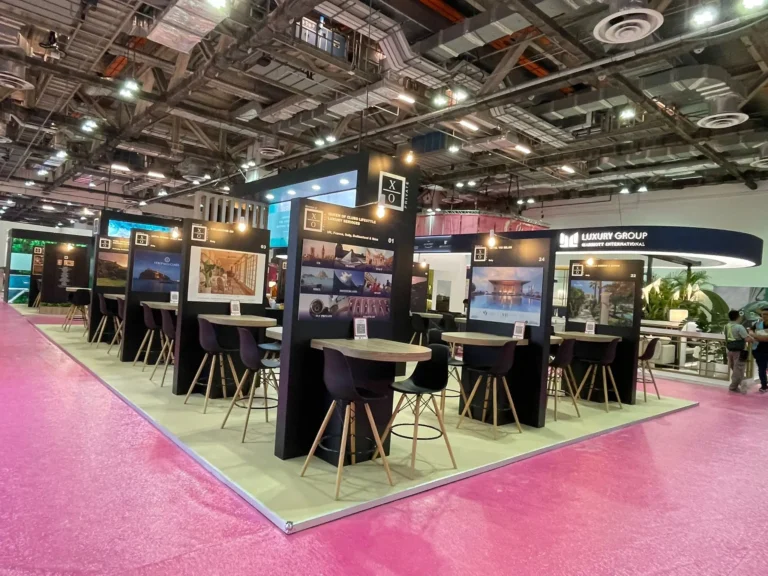 XO — ILTM Exhibition. Exhibition stand from the Koncept Image portfolio.