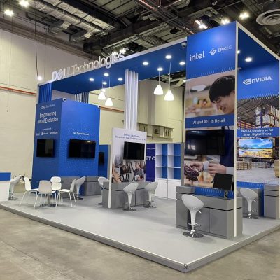 15+ years of experience in exhibition booth building and design expertise